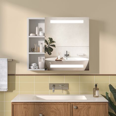 Spiegel Badezimmer Spiegelschrank mit Anti Nebel Funktion LED Badezimmer Spiegelschrank (1/5)