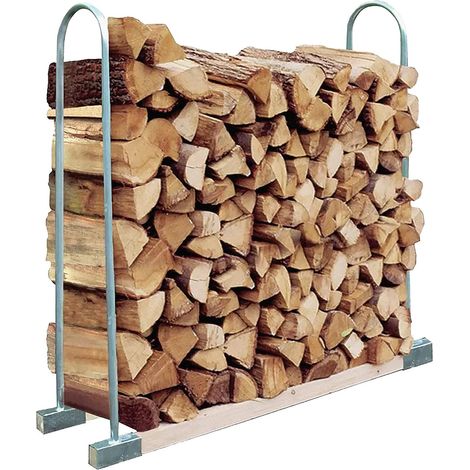 TrendLine Kaminholzstapelhilfe 150cm Höhe mit Rohrbügel Holzlager Kaminholzregal (1/3)