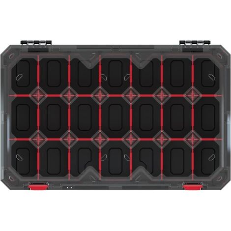 Kistenberg Sortimentskasten Sortierbox Kleinteilemagazin Organizer + Trennstege, Version: KTI6040S, 598 x 390 x 110 (1/5)