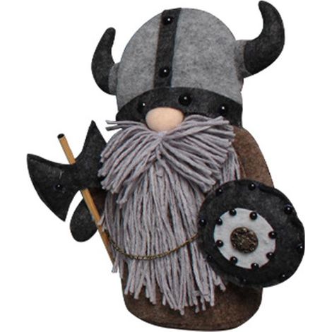 Peluche Nain Chevalier Viking Gladiateur Figurine Décor de Table (1/5)