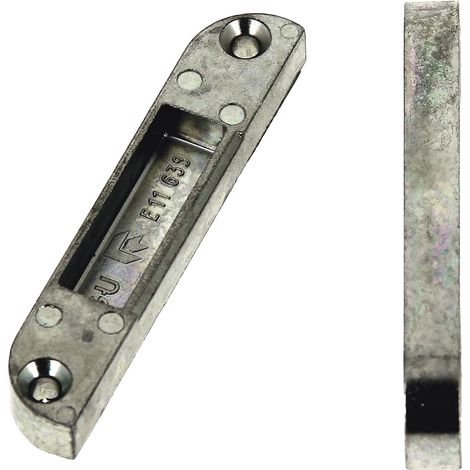 Ferco – Gâche pêne demi-tour E116390001 – Finition ferGUard – Installation à défoncer – Fixation par vis 4 x 25 mm – Pour portes et fenêtres