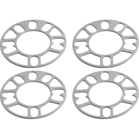 4 PièCes Entretoises de Roue en Aluminium Cales Plaque Automatique 3Mm Goujon pour 4X100 4X114.3 5X100 5X108 5X114.3 5X120 (1/4)