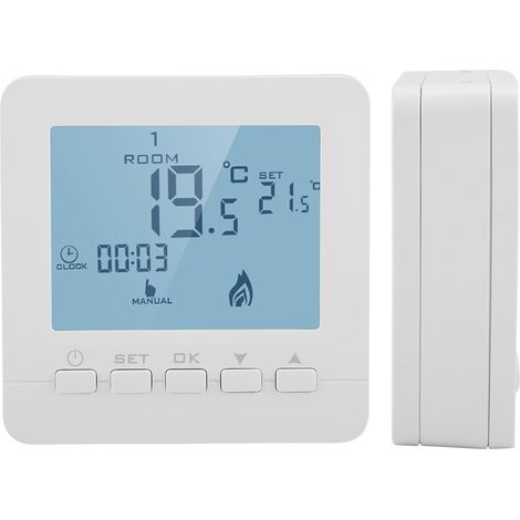 Programmierbarer Thermostat mit digitalem LCD-Display, intelligenter Temperaturregler, 5 A (1/5)