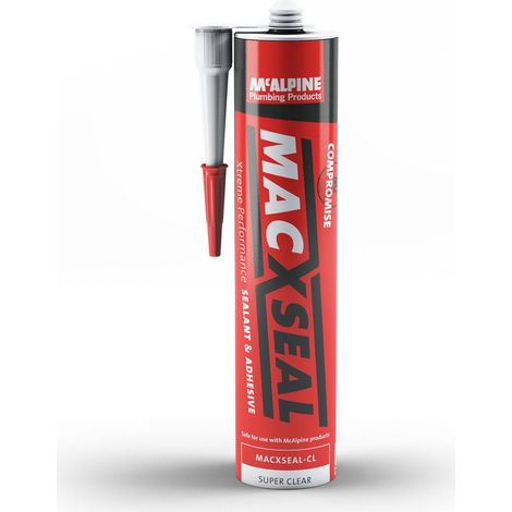 McAlpine MACXSEAL-CL Hybrid Sealant & Adhesive 290ml CLEAR (1/2)