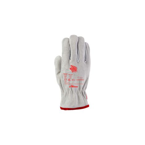 Guanti da Lavoro Brick Crosta Bovino Bianco Taglia 11 U Power 12 Paia