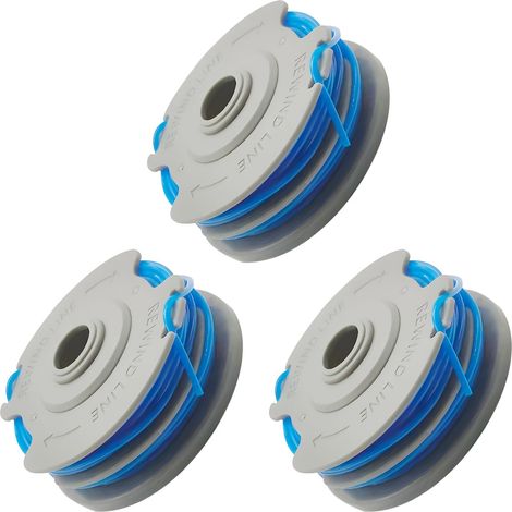 3er-Pack FLY289 Ersatzspulen für Freischneider, automatische Doppelvorschubspule und Faden kompatibel mit Flymo Freischneidern (1/4)