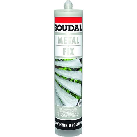 Soudal – Mastic polymère MS pour métal – 290 ml gris – Adhérence initiale élevée – Résistant aux UV et moisissures – Collage intérieur et extérieur (1/5)