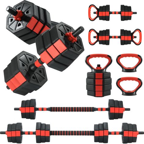 Haltères ajustables 4-en-1 – Set de poids libre 20/30/40kg (1/5)