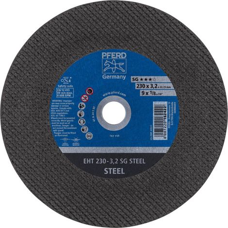 Taglio Disco Sg-Elastico Per La Lavorazione Di Acciaio, Ø X Spessore. : 230 X 3,2 Millimetri, Giusto Modello, La Velocità Massima. 6600 Giri / Min (1/4)