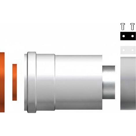 KIT PARTENZA VERTICALE COASSAILE PER SCALDINO 60-100 3064102 (1/2)