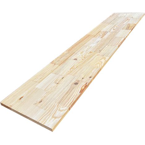 Tablette Pin noueux, L.200 cm x l.30 cm, Ep.18 mm (1/5)
