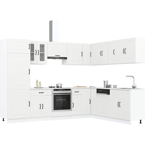 Ensemble d'armoires de cuisine 14 pcs Kalmar bois d'ingénierie (1/5)
