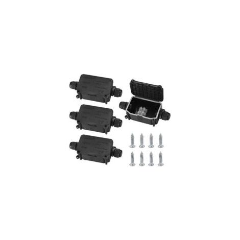 IP66-wetterfeste Anschlussdosen (4 Stück), wetterfeste Anschlussdosen für den Außenbereich, 2-Wege-PG9-Kabelverbinder, geeignet für Williamson-Kabel mit 3–8 mm² und 6–10 mm². – Crezuo