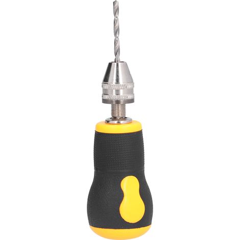 Mini tournevis portable antidérapant, outil de perçage manuel hélicoïdal 0,5-3,2 mm (1/5)