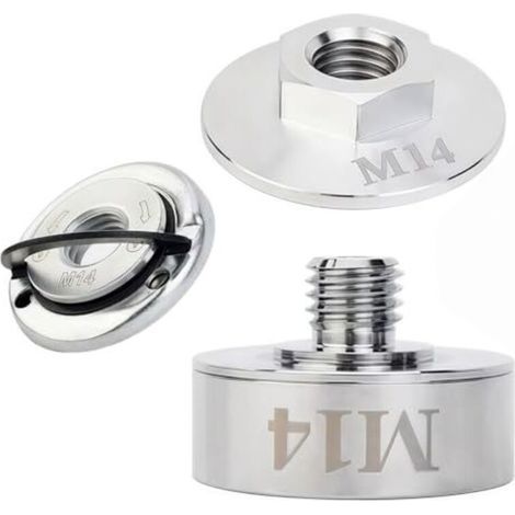X-Lock-Adapterset aus Edelstahl 304 für Akku-Winkelschleifer – M14-Schnellverschlussmutter, professionelles Zubehör, robust, langlebig und hohe Belastbarkeit (1/5)