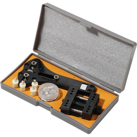 Tool set for opening the back of a wristwatch, tool set for changing the battery on the back of a wristwatch, two-piece set, two-piece mounting bracket, watch opener.--DTEKGAZ