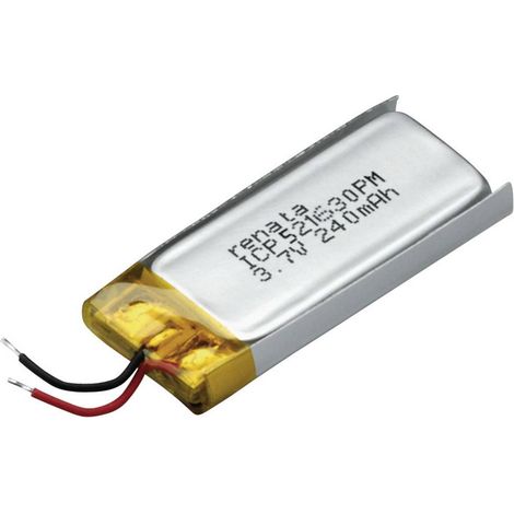 Renata ICP521630PM Batteria ricaricabile speciale Prismatica con cavo LiPo 3.7 V 250 mAh 1 pz. (1/2)