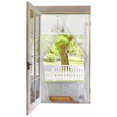 Kit esencial de cortina de puerta mosquitera 75x220cm - Esencial
