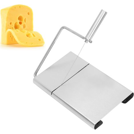 Cortador de queso de alambre fabricado en acero inoxidable 304 con tabla de cortar multifuncional y textura fina para la cocina. (1/5)