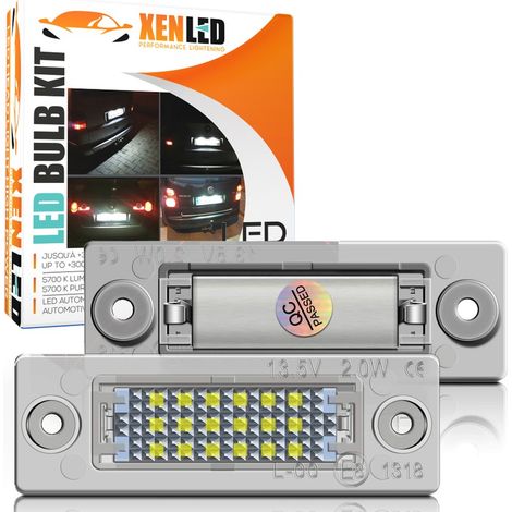 Pack LED plaque arrière GOLF 5 PLUS, CADDY, TOURAN 03, PASSAT BREAK 06-08, SKODA Superb - SOFT - Plaque d'immatric (1/5)