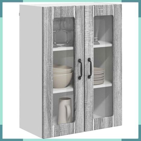 885091 Armoire de cuisine Gris Sonoma 60 x 31 x 80 cm (1/5)