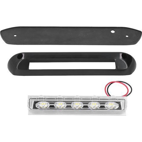 Barre lumineuse de porte avant avec LED pour camping-cars, étanche, 10 LED, éclairage extérieur universel pour camping-cars, 12 V/24 V (1/5)