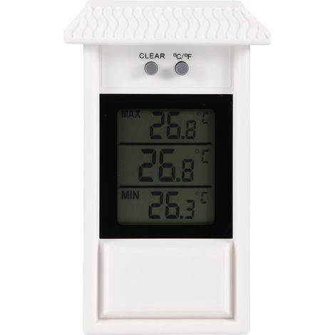 blancthermomètre numérique Maxima Minima,30.1053,résistant aux intempéries,utilisable à l'intérieur ou à l'extérieur, (1/5)