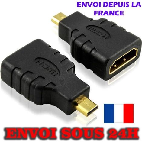 Adaptateur HDMI femelle vers micro-HDMI mâle 29pin