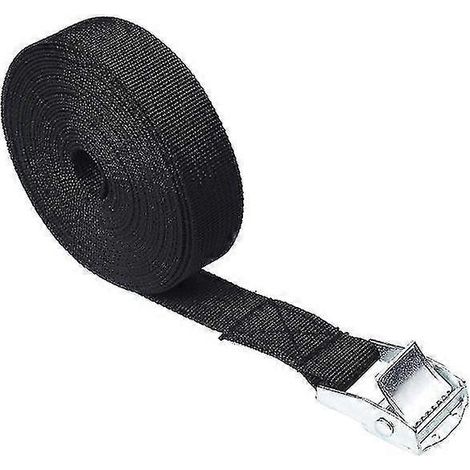 Sangle d'arrimage de voiture tendue 2,5 m x 25 mm, alliage de zinc et nylon, 8 couleurs (1/5)