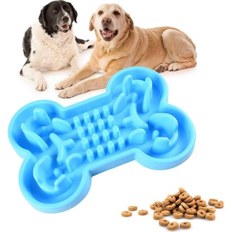 MINKUROW Ciotola Per Cani Ad Alimentazione Lenta, Ciotola Per Cani Interattiva Antiscivolo In Silicone, Ciotola Puzzle Interattiva Per Cucciolo Di Gattino Gatto Ridurre Il Rischio Di Soffocamento Sovr (1/5)