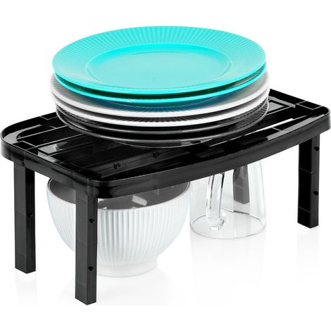Estante de cocina negro 31x22x14,5 / 11,5 cm
