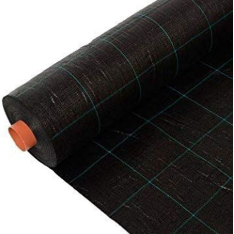 Malla Antihierba de color Negro 180 gr. (Faura) - 1 x 50 metros (1/4)