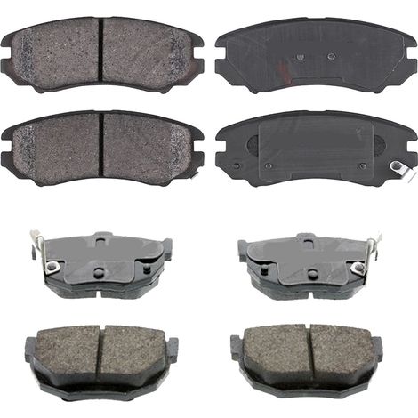 KIT PASTIGLIE FRENO ANTERIORI E POSTERIORI compatibile con HYUNDAI GRAND SANTA FE / PASTIGLIE FRENANTI AUTO OEM FDB4111,FDB4391 / SOSTITUZIONE DIRETTA / BASSA POLVERE / SILENZIOSO