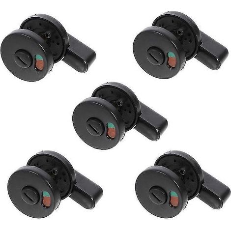 Lot de 5 verrous de porte avec indicateur de confidentialité pour toilettes publiques (1/4)