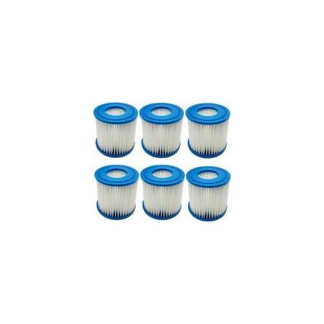 6er-Pack Filterkartuschen für Intex Typ D VII, Ersatzkartusche kompatibel mit Best-Way Typ D Filterkartuschen für Hot Spring Spas (1/5)