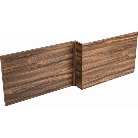 Aquariss Walnut Effect Wood Bath Panel 1700mm L Shape Front Panel