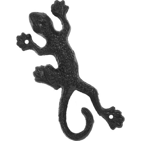 Gancio in ghisa per cesto sospeso da giardino, staffa da parete in ferro battuto marrone scuro, gancio versatile per piante, asciugamani e mangiatoia per uccelli, decorazione da esterno (1/5)