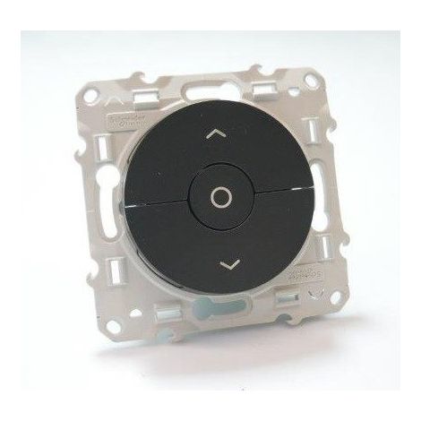Schneider Electric – Interrupteur volets roulants 3 boutons anthracite – Verrouillage mécanique et électrique – Fixation par vis – Lot de 5 – 6 AX – 250 VCA (1/8)