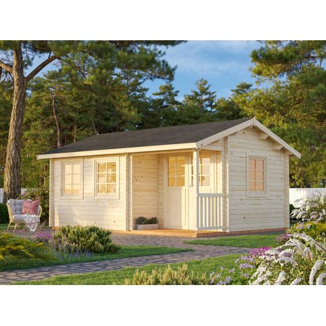 Abri de jardin en bois Susanna 16,4 m2 Naturel (1/5)