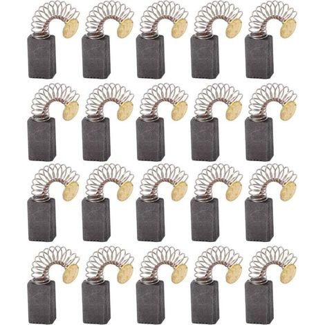 SJLERST 20x Balai en charbon, charbon moteur, 5mm x 8mm x 12mm pour outils électriques comme ponceuse d'angle, ponceuse orbitale (1/5)