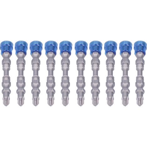 Ensemble de 10 embouts de tournevis magnétiques doubles de 6,35 mm (1/4 po) pour tournevis électrique cruciforme (1/5)