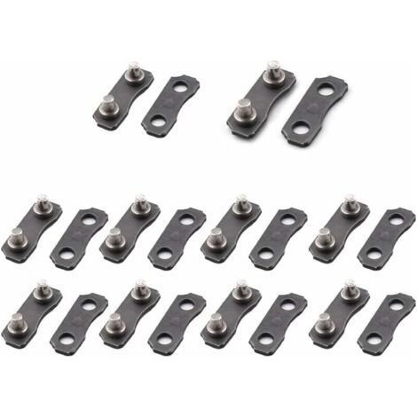 Kit de réparation de chaîne de tronçonneuse Ulisem 10 pièces pour courroies de calibre Master Link 3/8-LP, outils de calibre, parfaitement adaptés à l'original (1/4)
