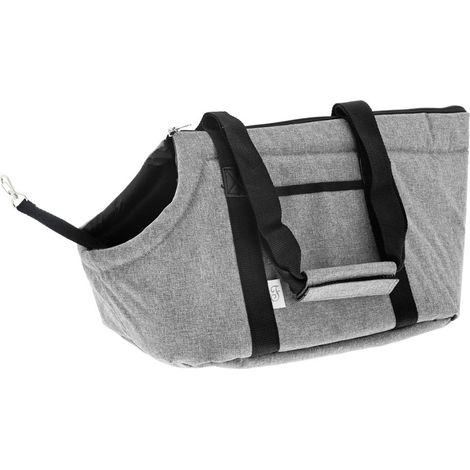 Gris - Sac de transport modèle Mondo avec laisse de sécurité pour chien (1/5)