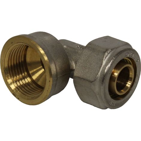 Coude Multicouche à compression Ø20x2,0 - Femelle 3/4" (20/27) - Henco