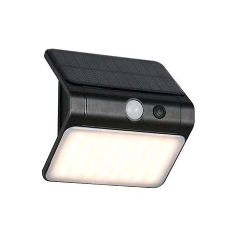 LED Solar Außenwandleuchte Wandlampe Außenleuchte schwarz Sensor B 12 cm