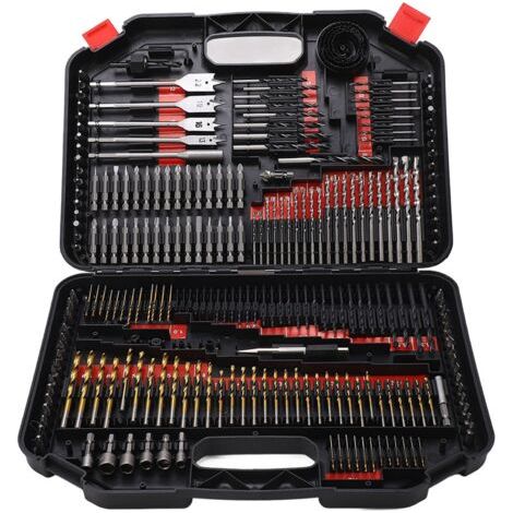 Coffret multi-outils 246PCS – Forets en acier au carbone pour bois, métal, ciment – Boîte de rangement portable – Usage pro (1/5)