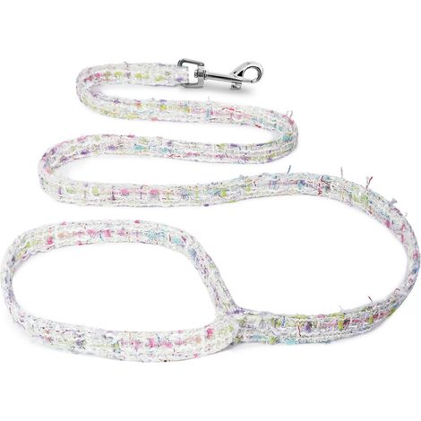 Guinzaglio in tweed con fibbia in metallo Mademoiselle per cani