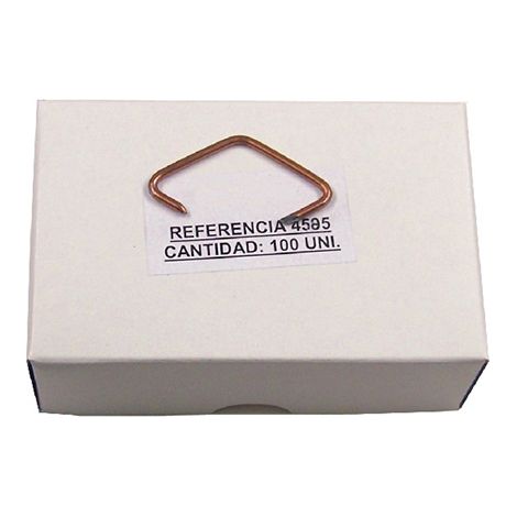 Information d'agrafe triangulaire pour porcs, n � 4, 35 mm, conteneur 100 agrafes