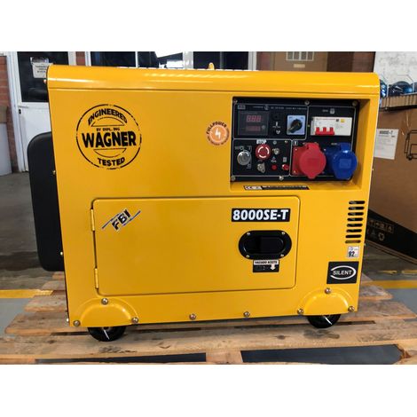KOMPAK WAGNER-Edition Diesel Stromaggregat Full Power 8 KVA KW8000SE-T 230V/400V