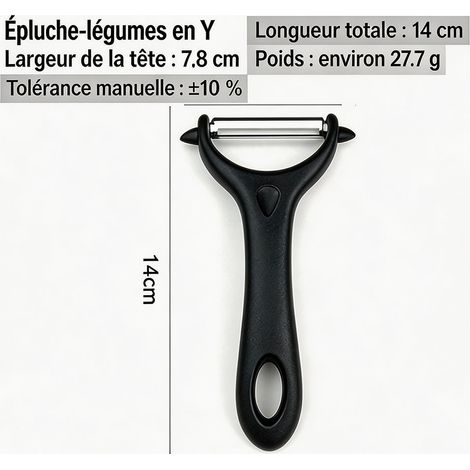 Éplucheur multifonctionnel pour fruits et légumes, ensemble de deux pièces, lames tranchantes en acier inoxydable, ustensile de cuisine du quotidien, noir et vert (1/5)